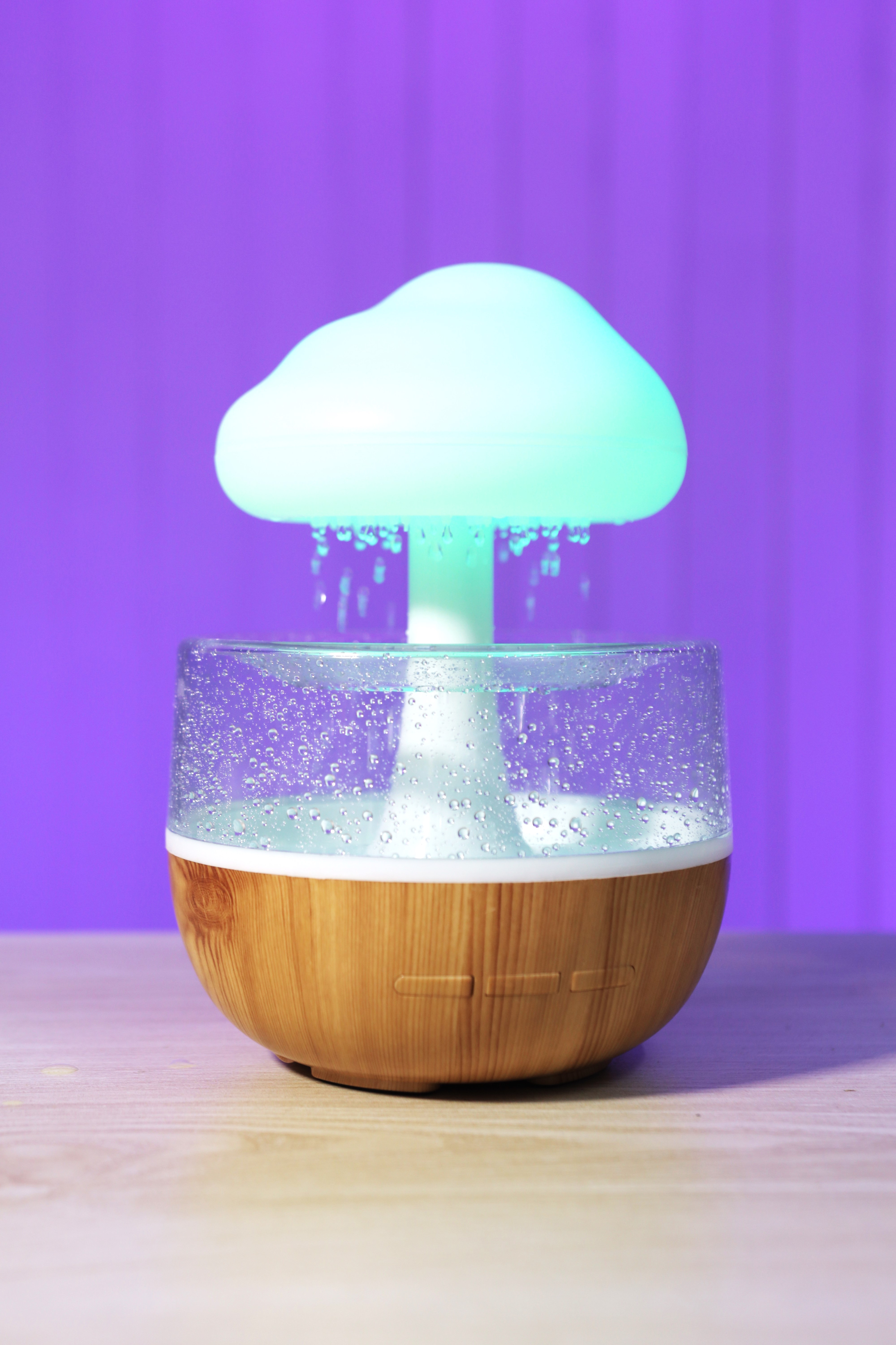Rechargeable Rain Cloud Humidifier Mushroom Lamp