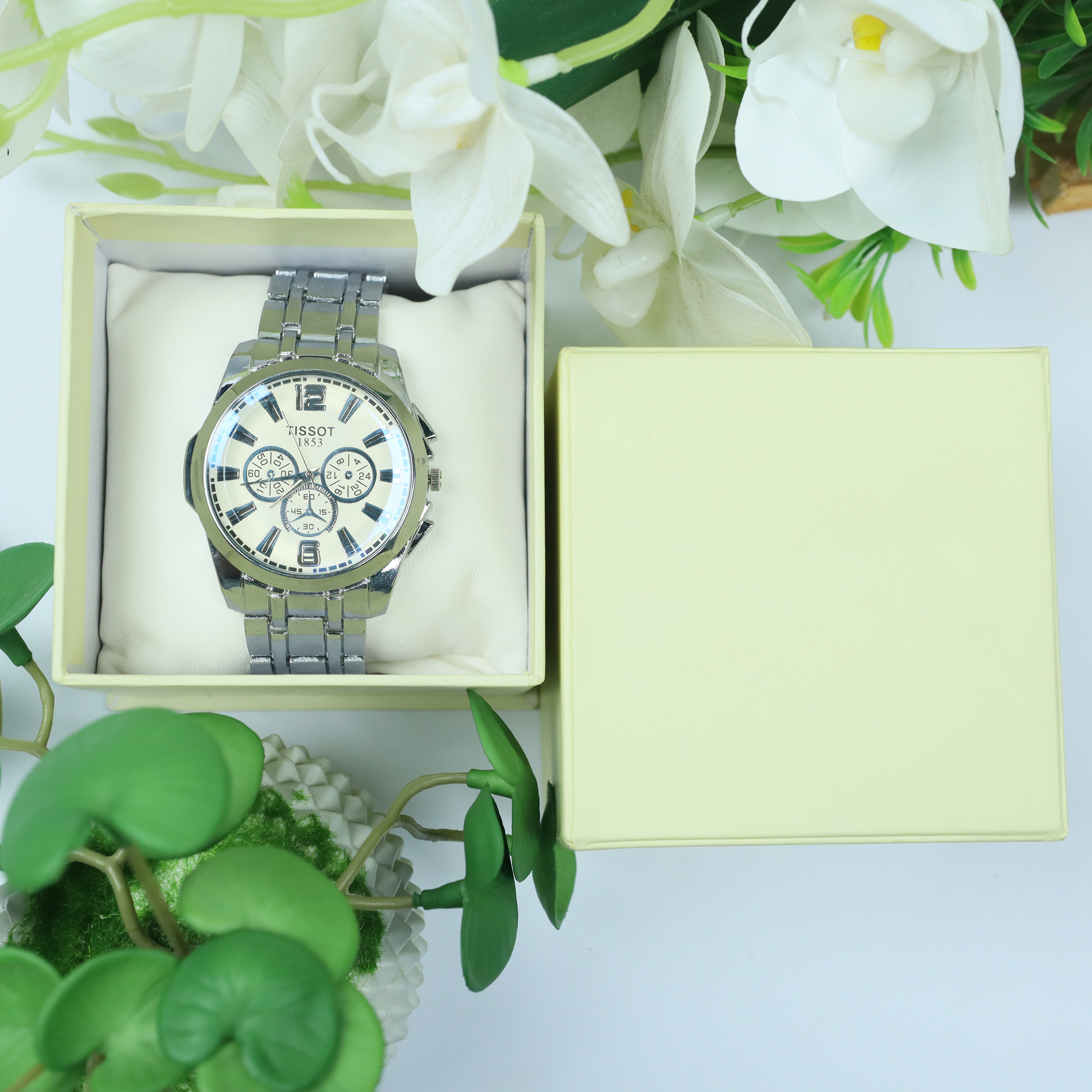 Tissot Stainless Steel Watch With Chronograph Display (TSS - 03)